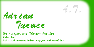 adrian turmer business card